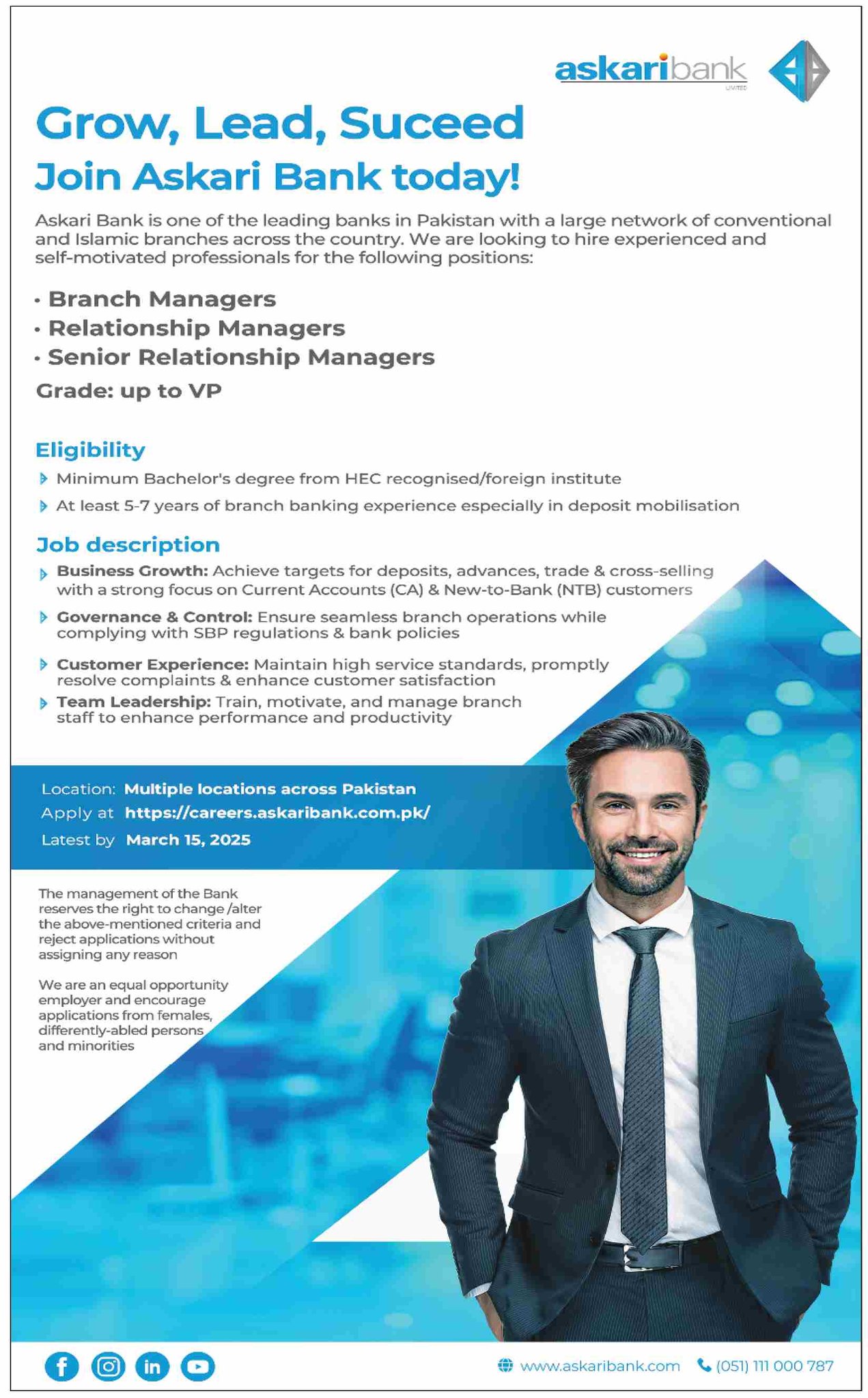 Askari Bank Jobs 2025 – Apply Online Now!