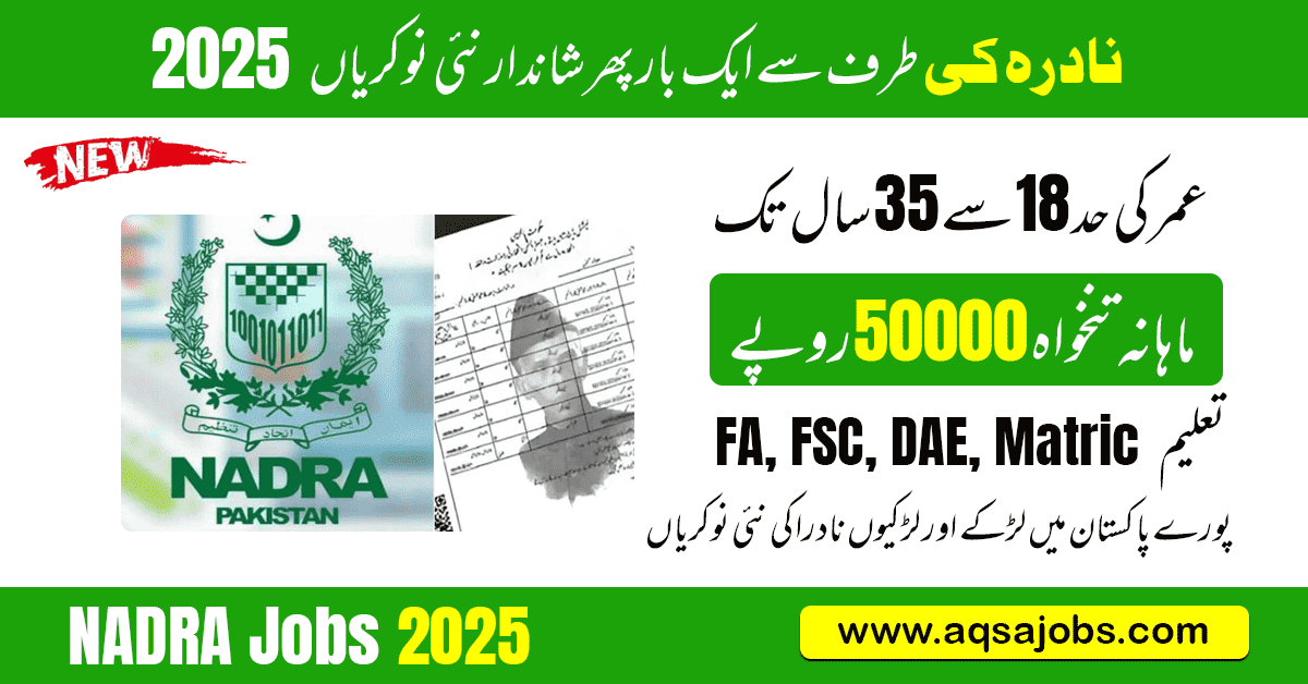 NADRA Junior Executive Jobs 2025