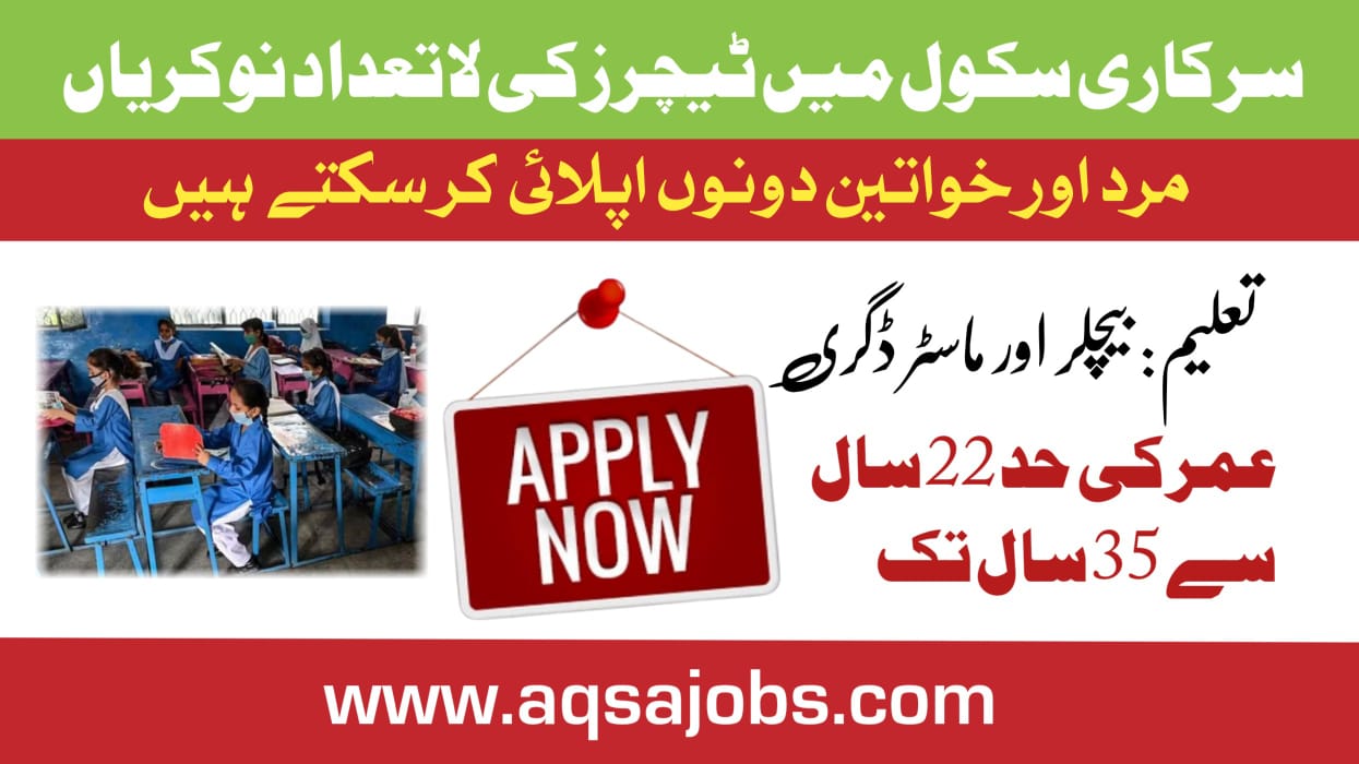 Balochistan Education Department Teachers Jobs 2025