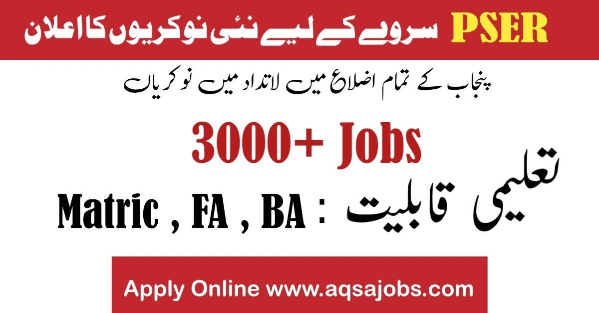 Punjab Bureau of Statistics Tehsil Monitor Jobs 2025