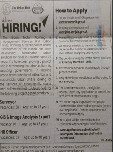 Urban Unit Jobs 2026