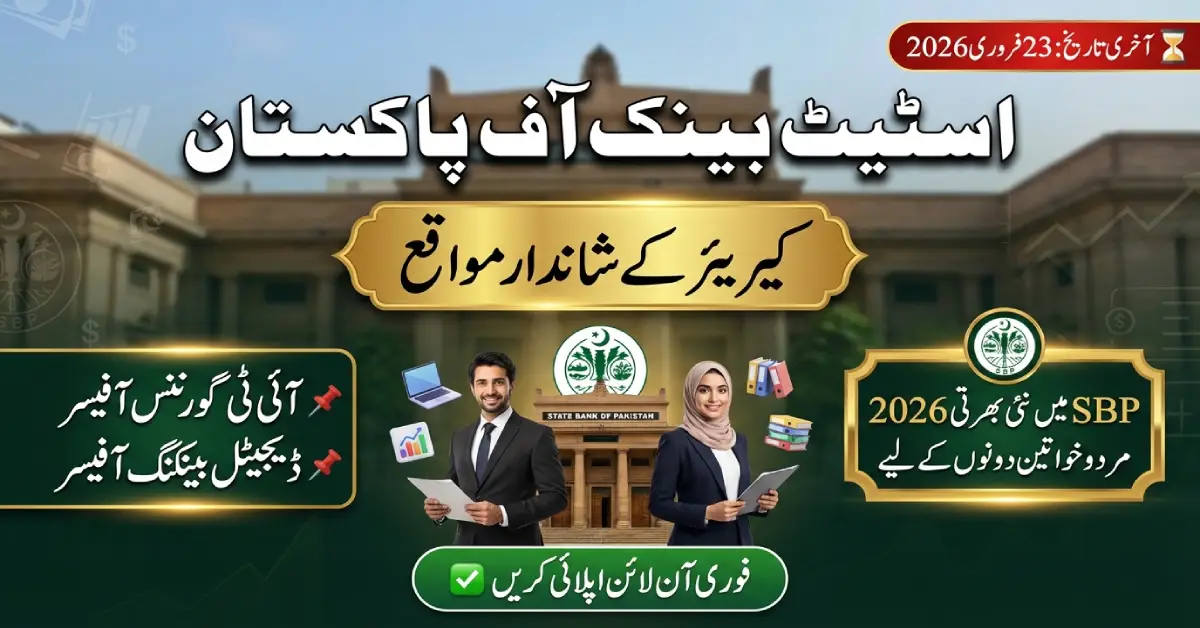 State Bank of Pakistan Jobs February 2026