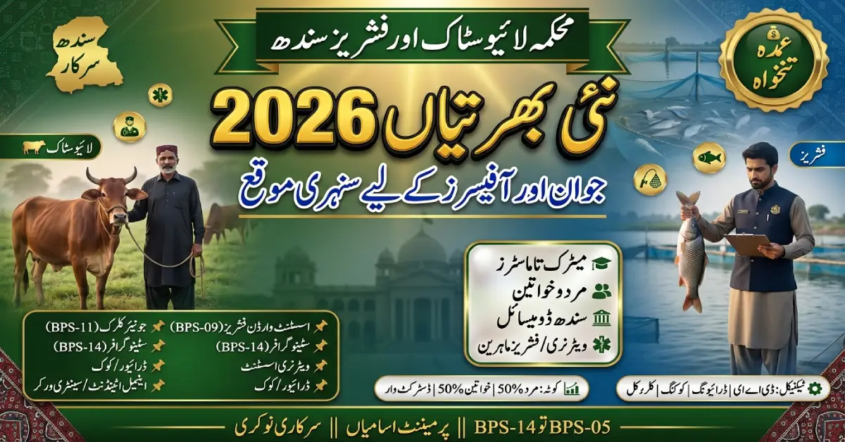 Live Stock and Fisheries Jobs 2026