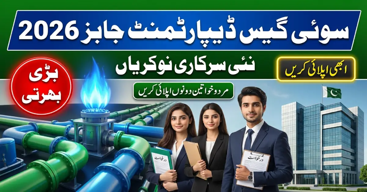 Sui Gas Department Jobs 2026
