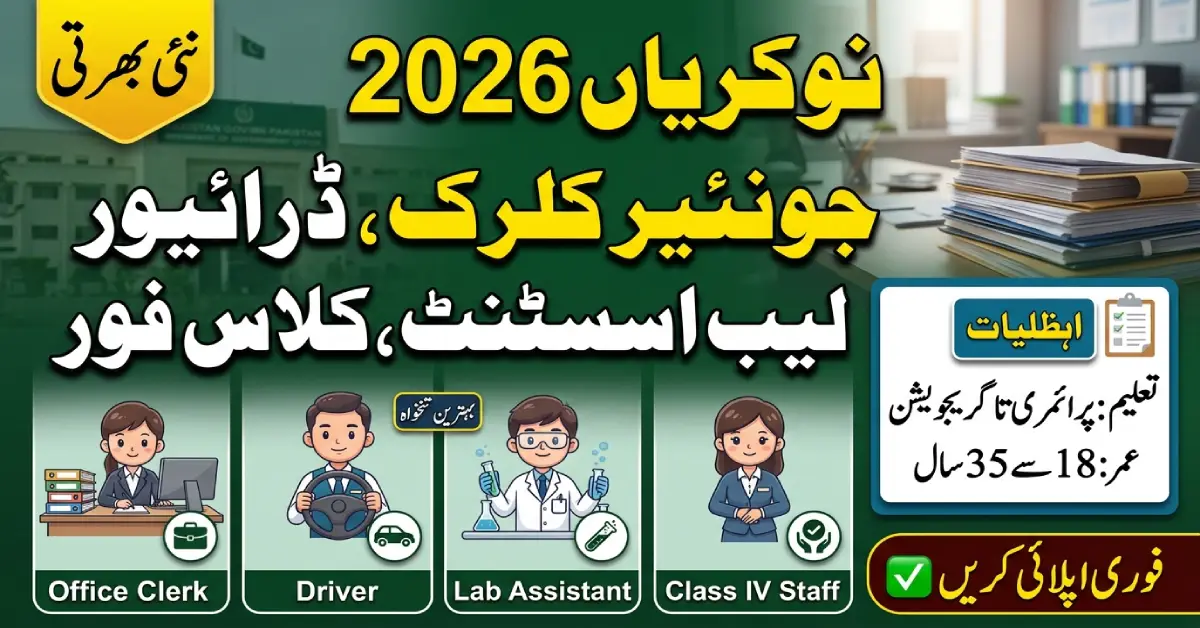School Education Jobs Class 4 2026