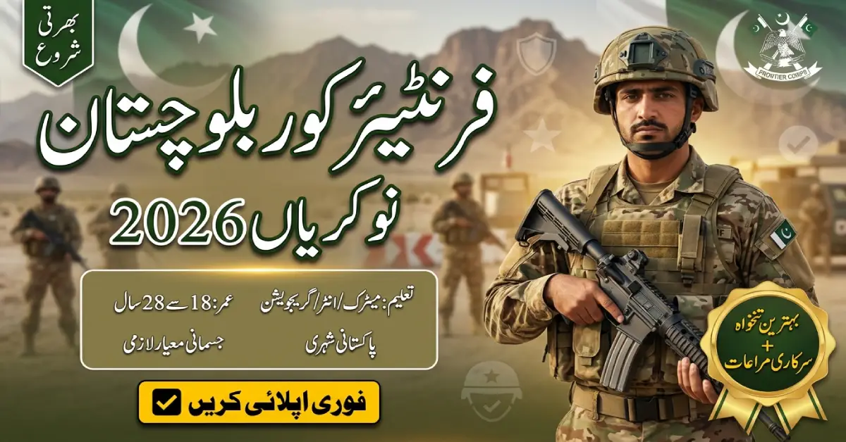 Frontier Corps Balochistan (South) Jobs 2026