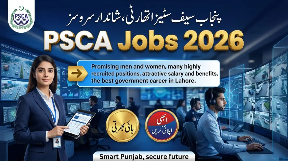 Punjab Safe Cities Authority (PSCA) Jobs 2026