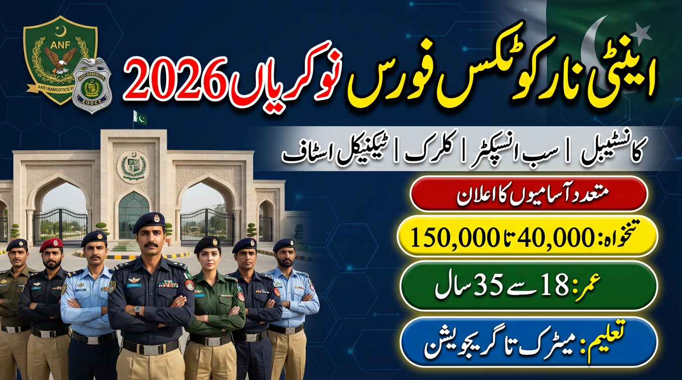 Anti Narcotics Jobs Online Apply 2026