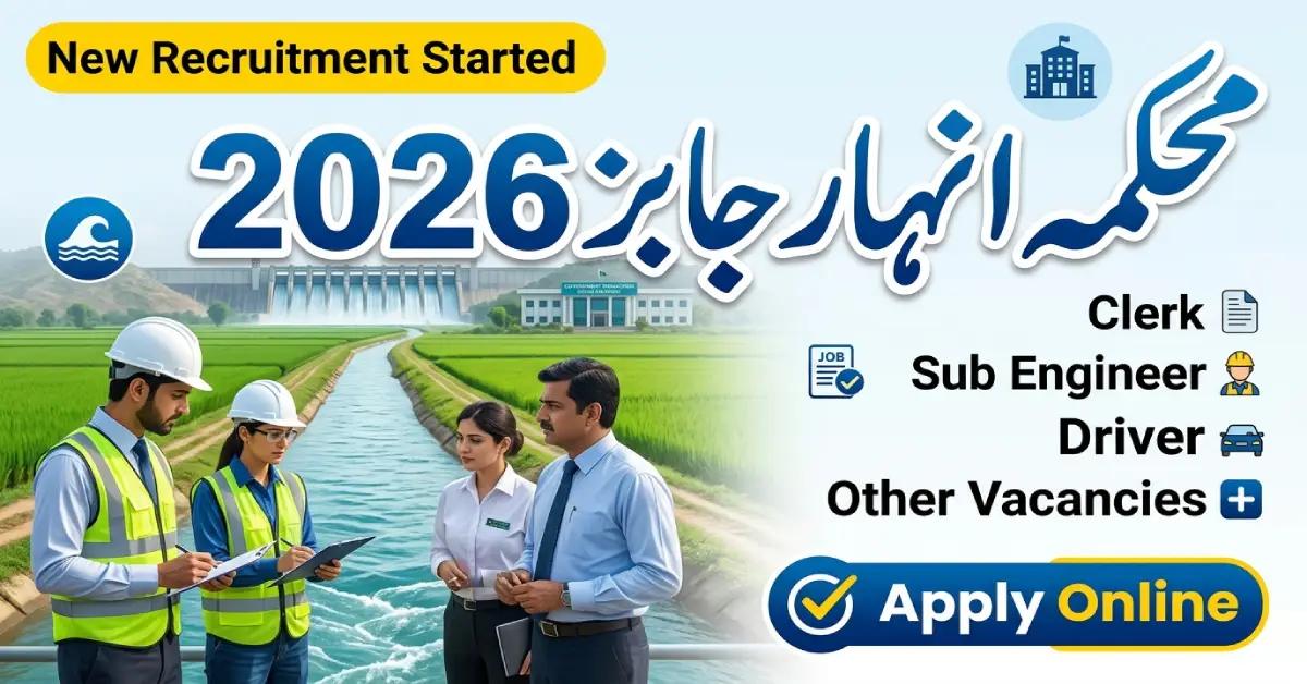 Chief Engineer Irrigation Department Sindh Jobs 2026