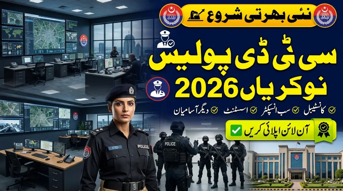 CTD KPK Police Jobs 2026