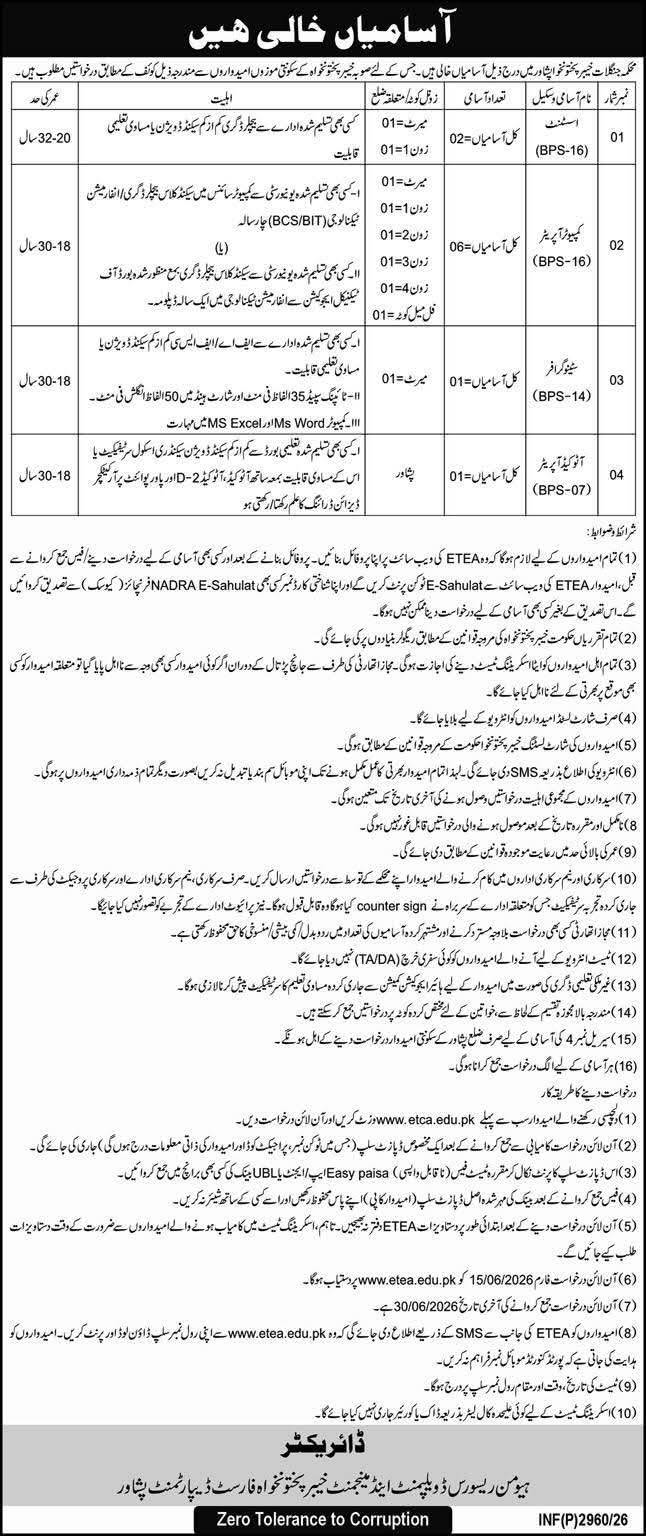 KPK Forest Department Jobs 2026