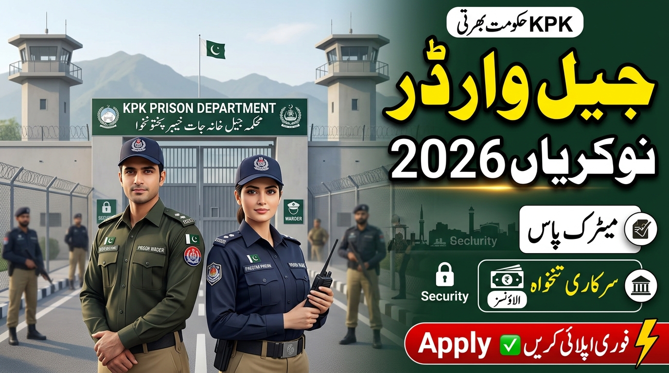 KPK Prison Department Warder Jobs 2026
