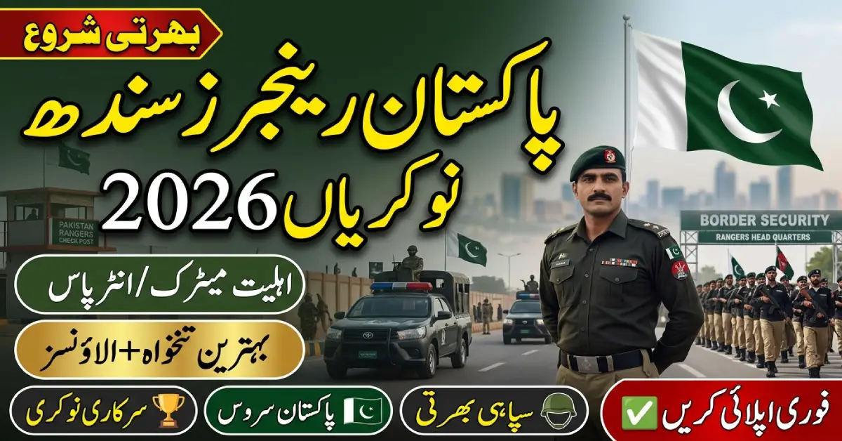Pakistan Rangers Sindh Jobs 2026