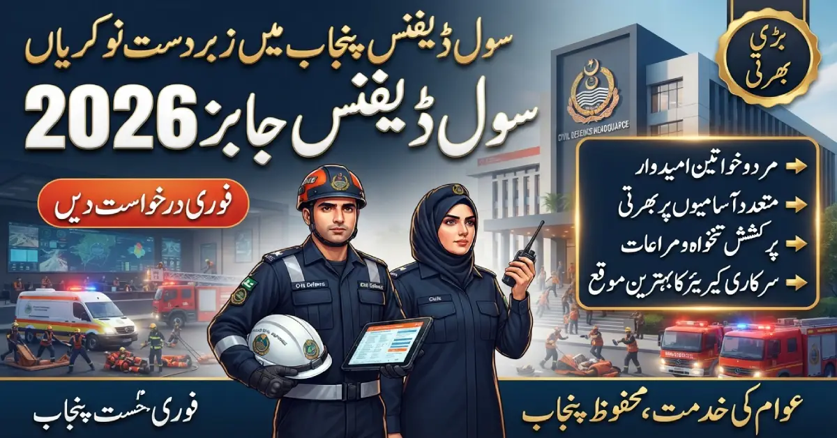 Civil Defence Punjab Jobs 2026