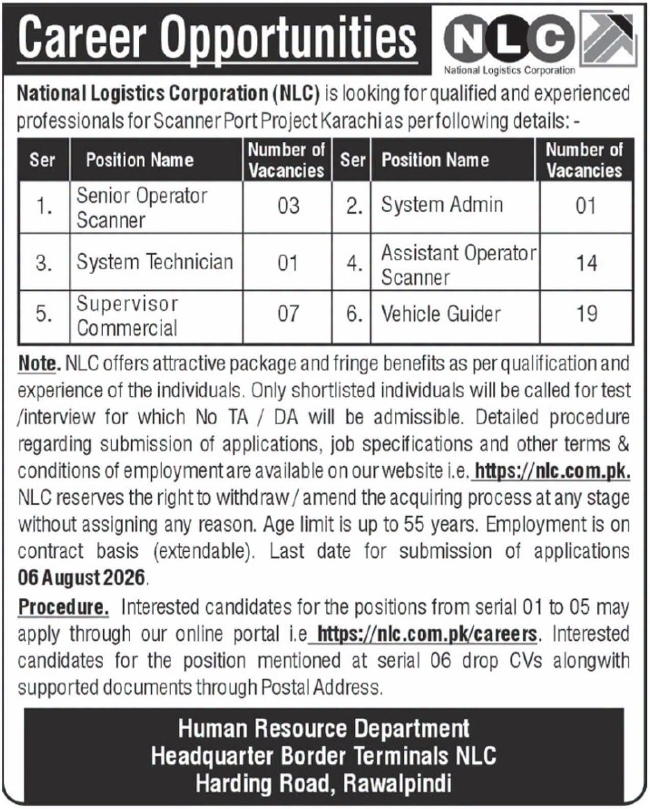 NLC Jobs 2026