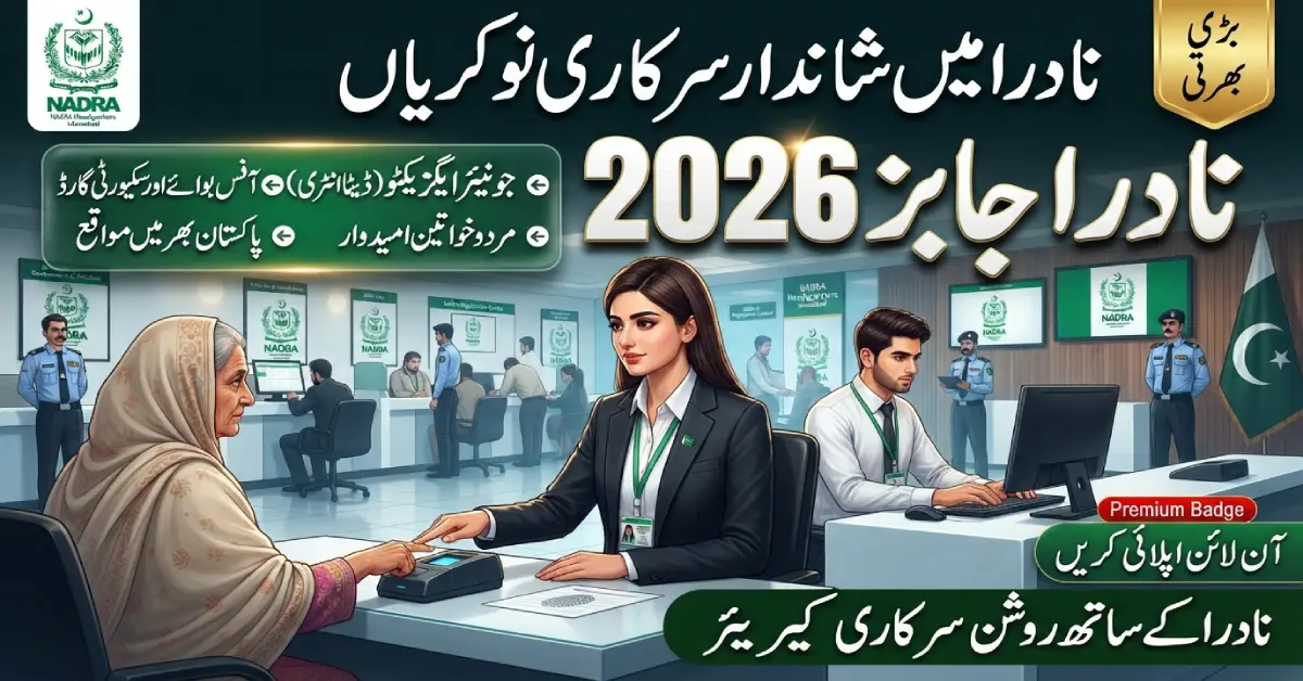 NADRA Jobs 2026 Apply Online