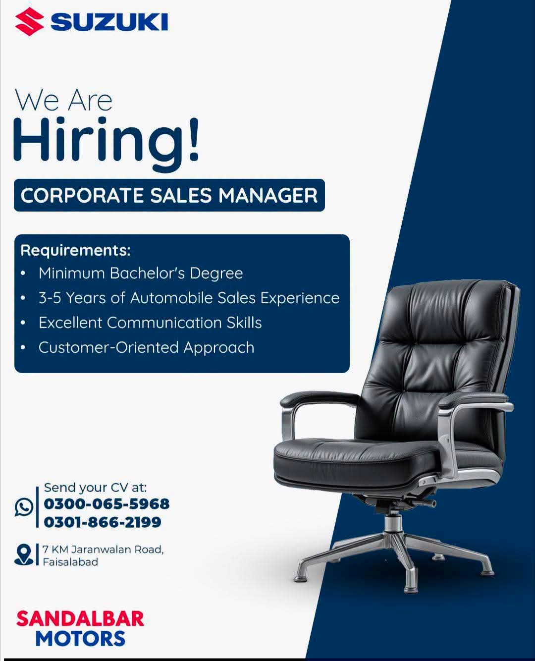 Suzuki Sandalbar Motors Jobs 2026