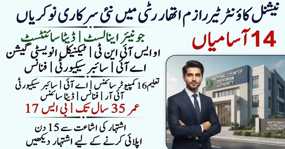 نیکٹا میں جونیئر اینالسٹ اور ڈیٹا سائنٹسٹ کی نوکریاں 2026